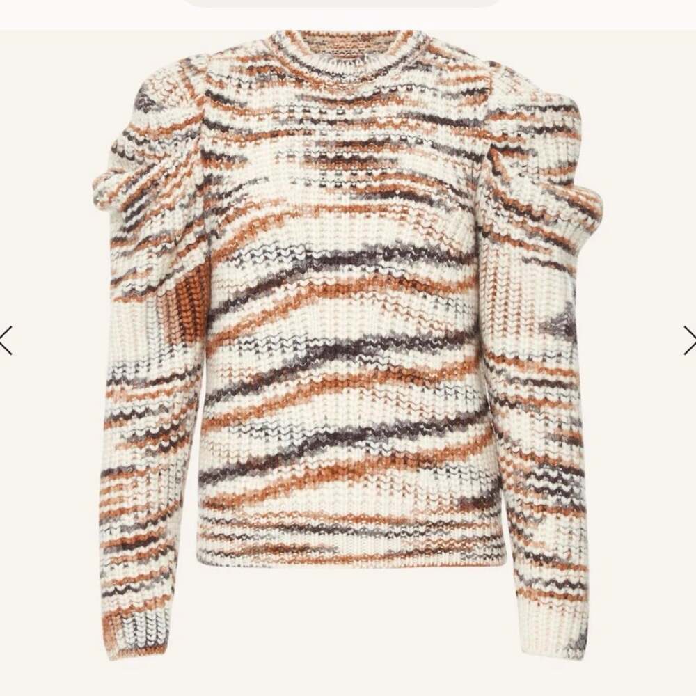 Ulla johnson daphne striped puff sleeve